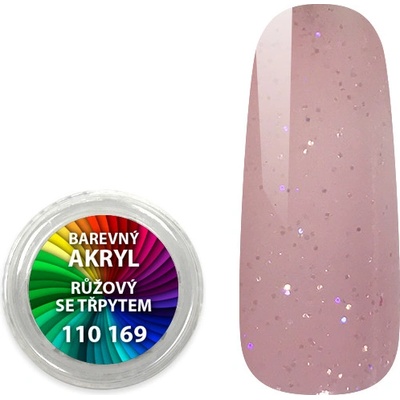 Expa nails akryl pudr třpytkový růžový se třpytem 4 ml