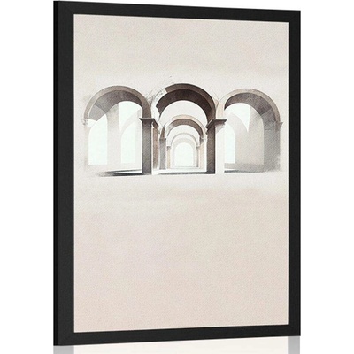 Plakát kouzlo rustikálních oblouků - 20x30 black