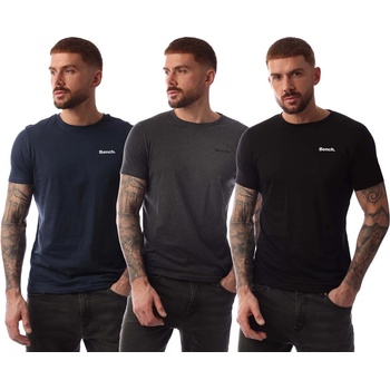 Bench Тениска Bench Platten 3 Pack T-Shirts - Navy Grey