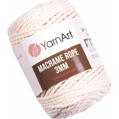 YARNART Macrame Rope 3 mm 63 m 752 Light Beige юта (Macrame Rope 3 mm 752)