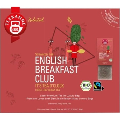 TEEKANNE Bio Luxury Bag English Breakfast Club 20 čajových vrecúšok