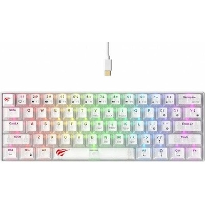 Havit Gamenote KB903L průhledná bílá