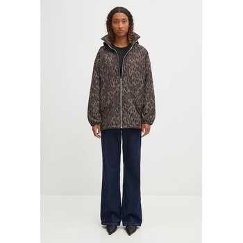 Fiorucci Памучно яке Fiorucci Nylon Banimalier Print Zip Up в кафяво преходен модел W02FPOJA440NY01BR01 (W02FPOJA440NY01BR01)