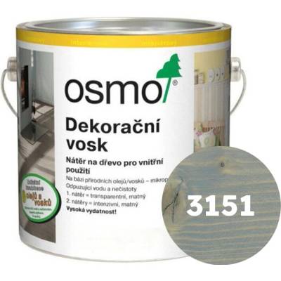 Osmo 3151 Dekoračný vosk transparentný 2,5 l holubia modrá