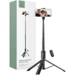 Tech-Protect Селфи стик Tech-Protect L08s Bluetooth Трипод Черен