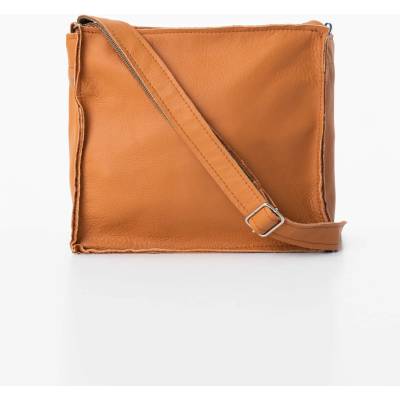 Trendbag Estónsky Ateliér AGLEA kožená kabelka FOLK calvados