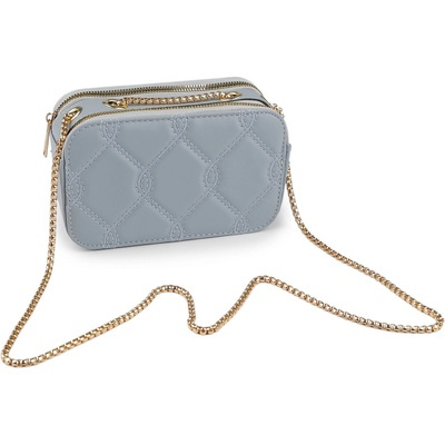 Dámská kabelka prošívaná crossbody 18x11 cm střední 3 modrá holubí