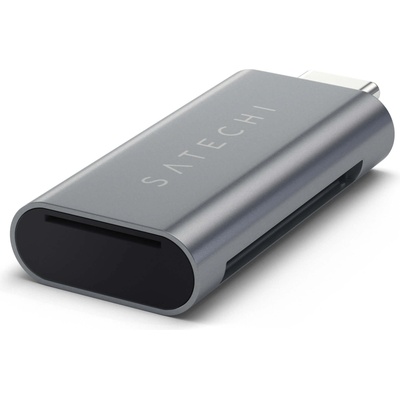 Satechi USB-C МicroSD/SD Card Reader - четец за microSD и SD карти памет за мобилни устройства (тъмносив)