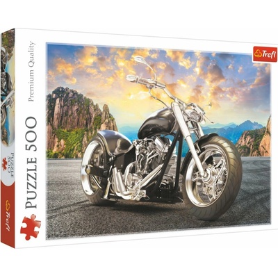 Trefl Černý motocykl 37384 500 dílků