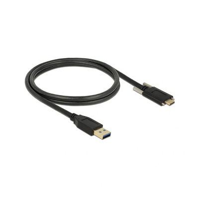 Delock USB-Kabel Supersp. 10Gbps A->C St/St 2 Schraube 1.0m (83718) (83718)