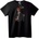 NOONEBRAND Тениска Текстово изкуство Професор - 2XL, Black