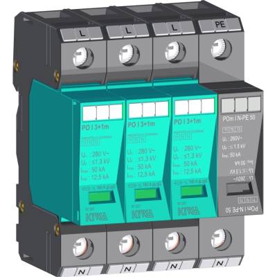 KIWA Svodič I+II+III PO I 3+1m 280V/12,5kA přepětí