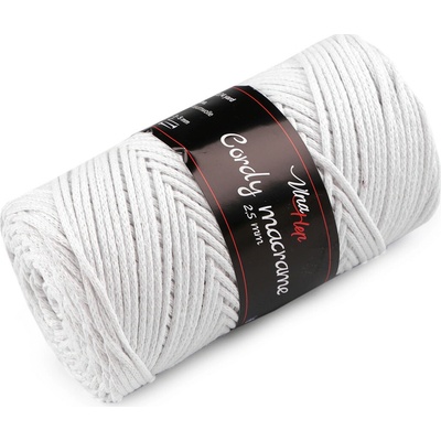Pletací příze Cordy Macrame 250 g Varianta: 1 (8002) bílá přírodní, Balení: 1 ks 57329/145739/263598