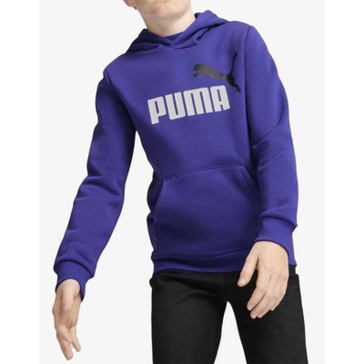 PUMA Essentials+ 2 Color Big Logo Hoodie Blue