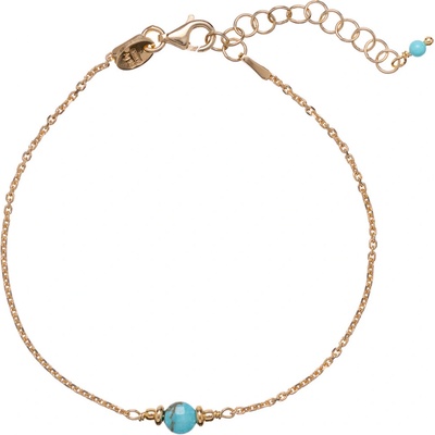 Alisia Něžný pozlacený náramek s tyrkysem AL3869-Oro-Turchese