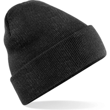 Beechfield zimní čepice Original Cuffed beanie černý melír