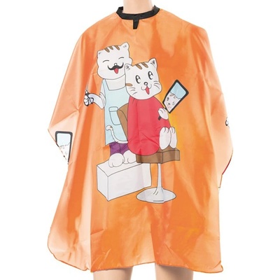 Eurostil Kid Cape Cats pláštenka detská na strihanie mačka suchý zips 04313/64 oranžová