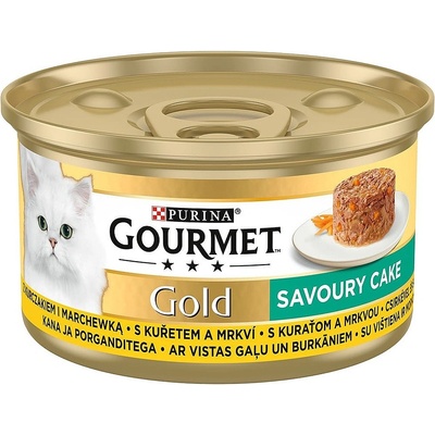 Gourmet Gold Savoury Cake s kuracím mäsom a mrkvou 85 g