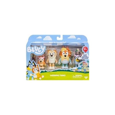 Bluey Figure 4-Pack Wedding Time