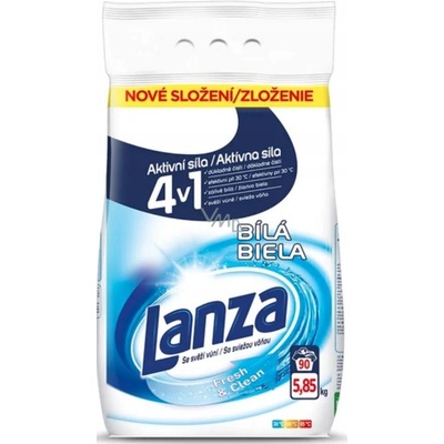 Lanza prací prášok na bielu bielizeň 6,3 kg