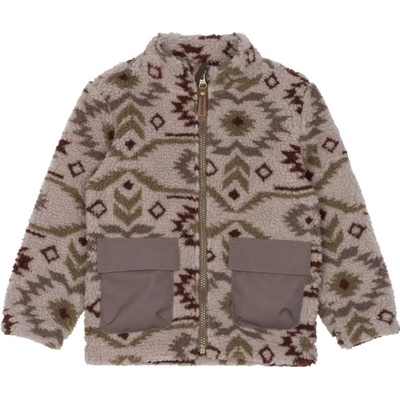 Mikk-Line Детско поларено яке Mikk-line Kid's Teddy Mix Jacket AOP Fleece jacket - Cloud Gray - размер 104 (EU) (703-6508-0211)