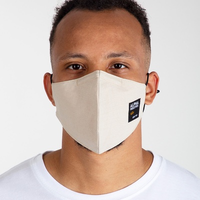 Alpha Industries rouška Label Ripstop Face mask písková