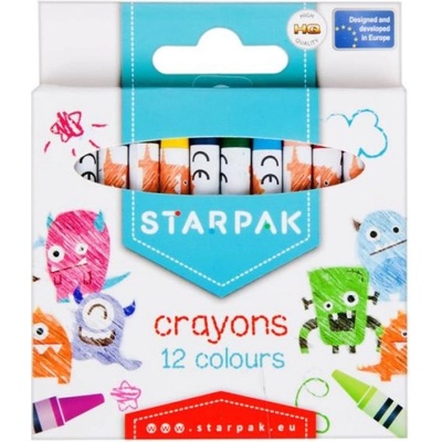 STASRPAK Voskové pastelky 12 farieb