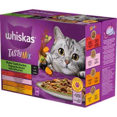 Whiskas Tasty Mix Výber šéfkuchára pre mačky MIX 12×85 g