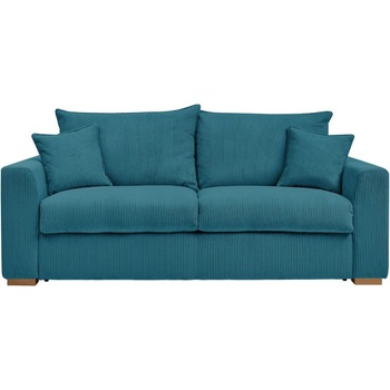 Bobochic Син разтегателен диван от рипсено кадифе 225 cm Augustin - Bobochic Paris (WT-WOII-3.5R-W_1 P482 N.MI)