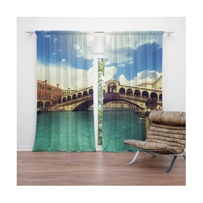 Sablio Závěsy Ponte di Rialto: 2 ks - 140x250 cm - Sablio