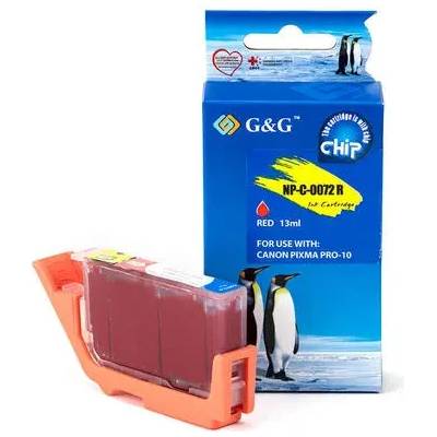 Compatible ГЛАВА ЗА CANON PIXMA PRO-10 (PRO10) - Red - ink cartridge - PGI-72R (PGI72R) - 6410B001 - PN NP-C-0072R/C(PG) - G&G (200CANPGI 72R)