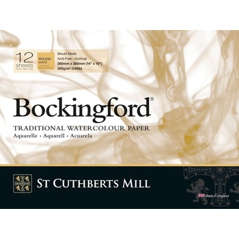 St Cuthberts Mill Bockingford Rough Скицник 12 36 x 26 cm 300 g White (T47430001011D)