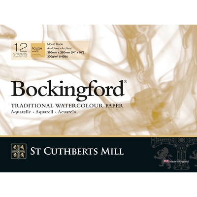St Cuthberts Mill Bockingford Rough Скицник 12 36 x 26 cm 300 g White (T47430001011D)