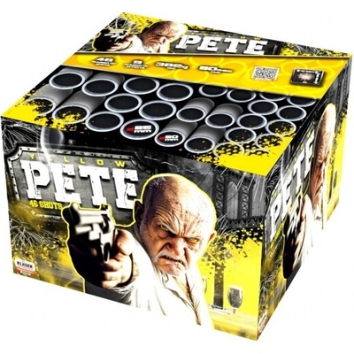 Kompaktný ohňostroj Yellow Pete 46 ran 20 25 mm