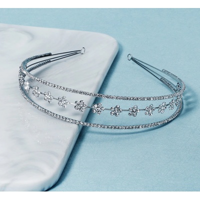Naishide Jewelry Květinová čelenka do vlasů s CRYSTAL