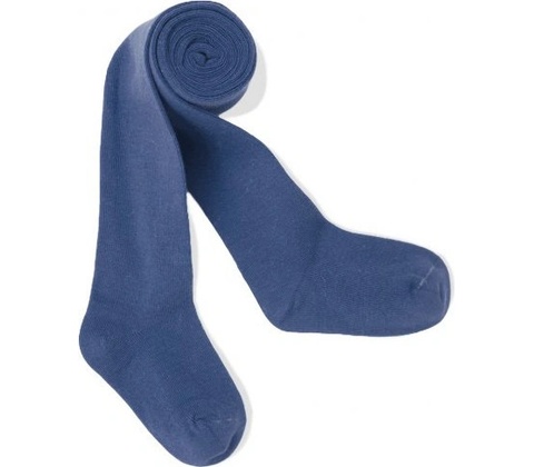 detské pančuchy Basic jeansová modrá