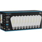 Mexen Vintis 10x LED филaмент крушка E27, ST64, 6W, студена - 6500K, 720 lm, прозрачна (L152-E27-0665-00x10)