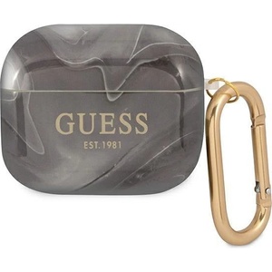 Guess Калъф Guess GUA3UNMK Marble Collection, за Apple AirPods 3, черен (3666339010164)
