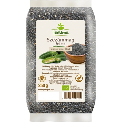 BioMenü Bio Sezamové Semienka čierne 250 g