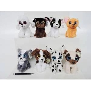 SUN-DAY Dog with gloss 15cm 12 designs 152541 mix price per 1pc