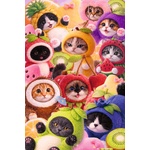 Trefl - Puzzle Flamingo: Fruity Kitties - 600 piese