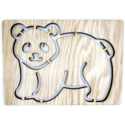 Libelula Šablóna na kreslenie Lesné zvieratá Panda veľká Malý