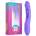 Good Vibes Only Flax Vibrating Dildo with G-Spot Stimulator Purple