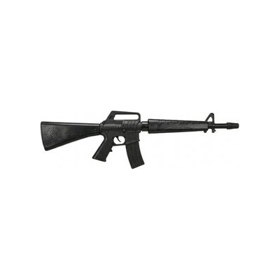 HafoToys Kapslíková kovová puška M16 s dlouhou hlavní série V535 černá