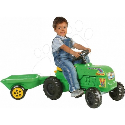 DOHÁNY 100 zelený farmársky traktor Turbo s vlečkou od 5 rokov