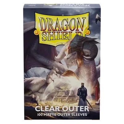 Dragon Shield Standard size Outer Sleeves Matte Clear obaly 100 ks