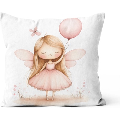 Takoy bavlna premium satén víla s balónikom Luna-HT-00080 45 x 45 cm