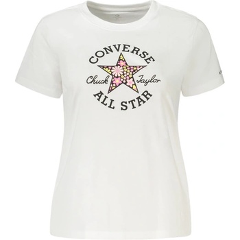Converse Къс ръкав тениска за момичета converse, Размер 12-13a, Цвят Бяло (4cf829_bi001)
