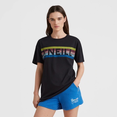 O'Neill dámske tričko CONNECTIVE GRAPHIC LONG TSHIRT 1850078 19010 čierna