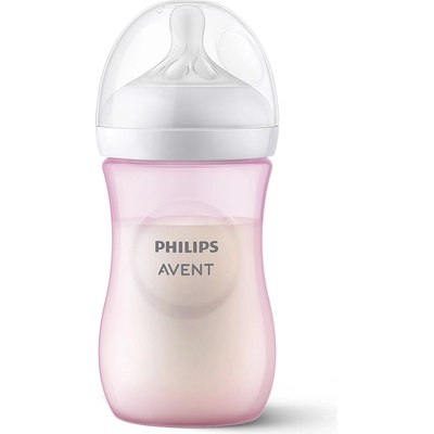 Philips шише Natural Response 3.0 - 260 мл, розов с биберон 1 м+